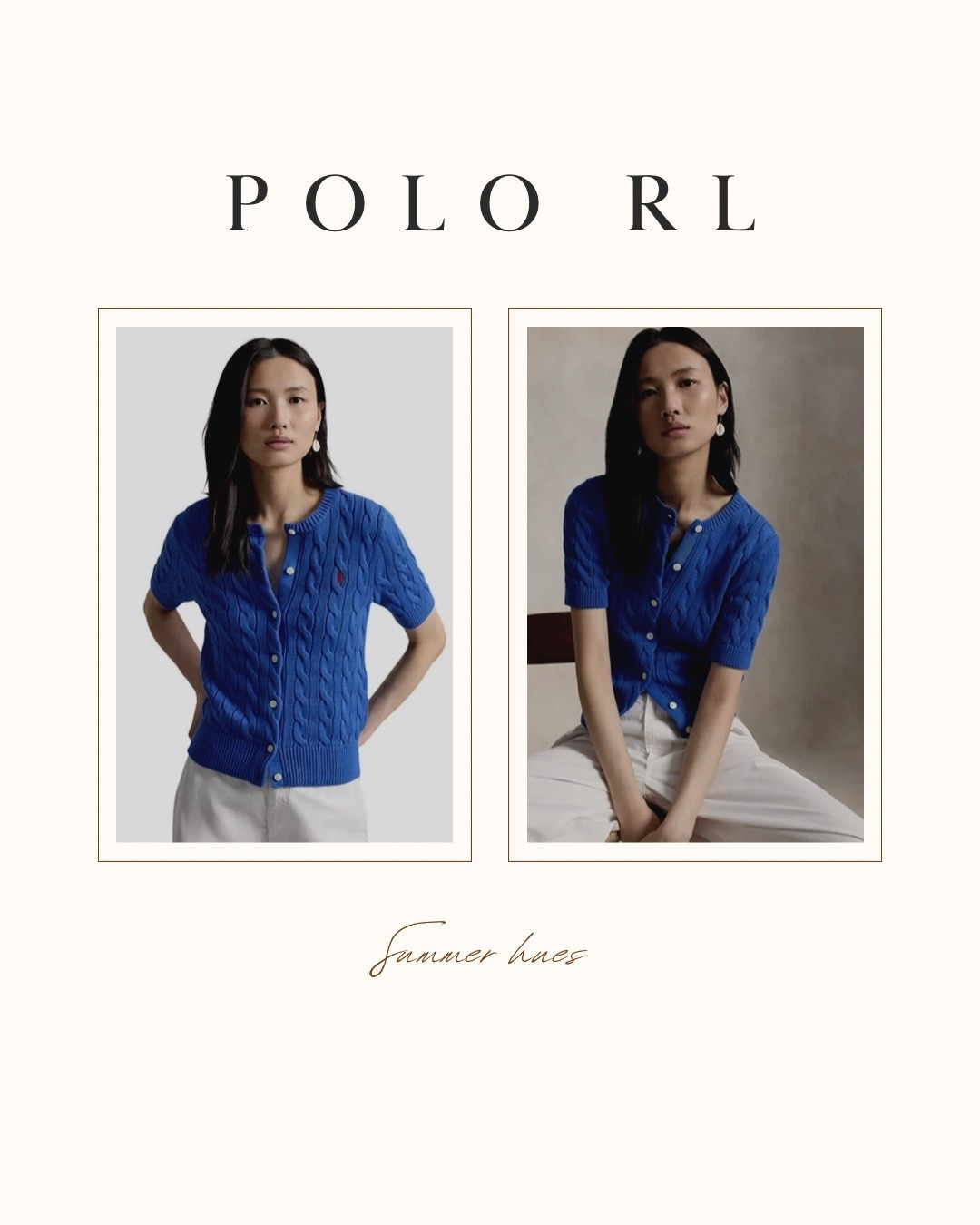 Ralph Lauren short sleeve cardigan for summer. It’s a total vibe.

#LTKootd #LTKmomlife #LTKgrwm