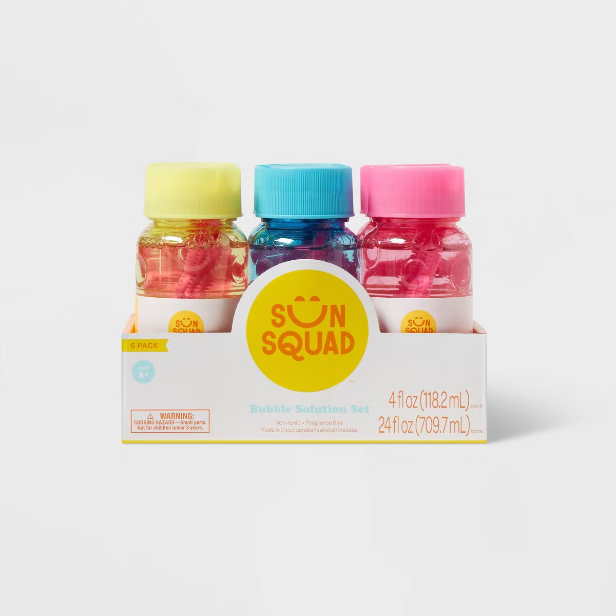 Bubble Solution 4oz 6pk - Sun Squad™: Easter Basket Stuffer Toy for Kids 3+ | Target