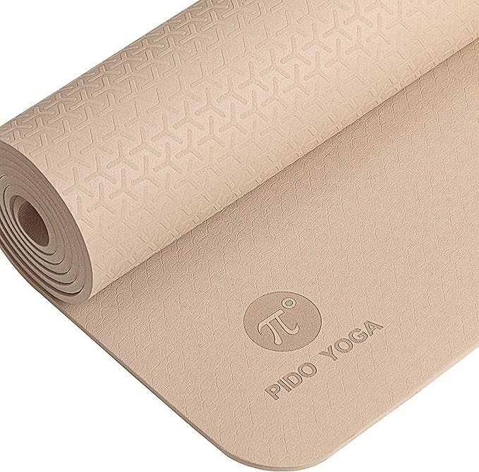 Pido Yoga Mat - 1/4 & 1/3 Inch Extra Thick Non Slip Yoga Mat for Women & Men Eco Friendly TPE Fit... | Amazon (US)