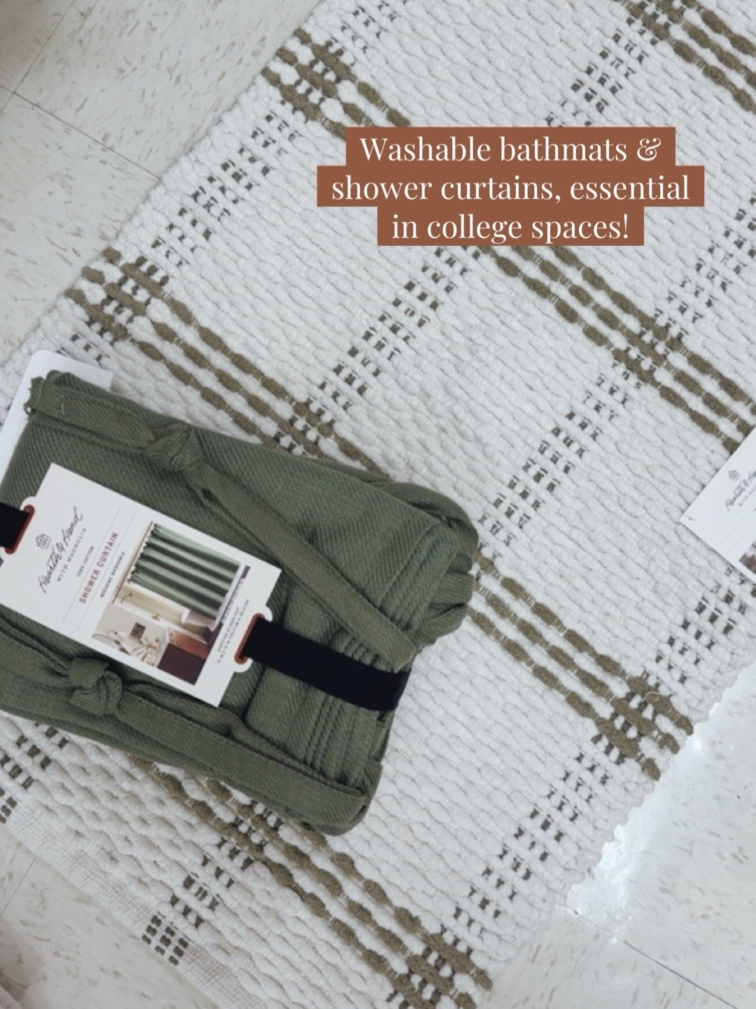 Washable bath mats & shower curtains are a must for college kids!

#LTKOver40 #LTKSeasonal #LTKHome