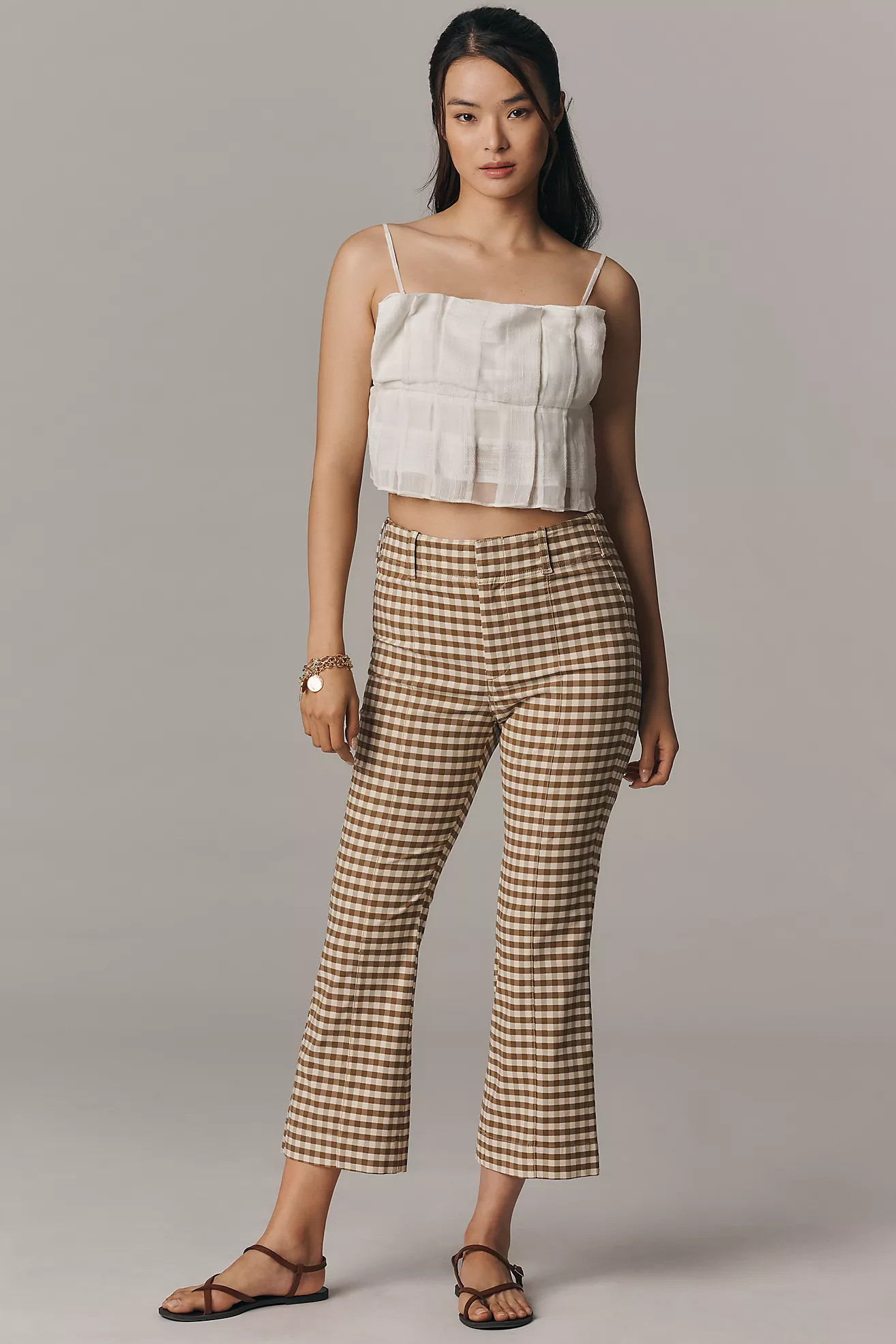 Maeve 70s Slim Capri Pants | Anthropologie (US)