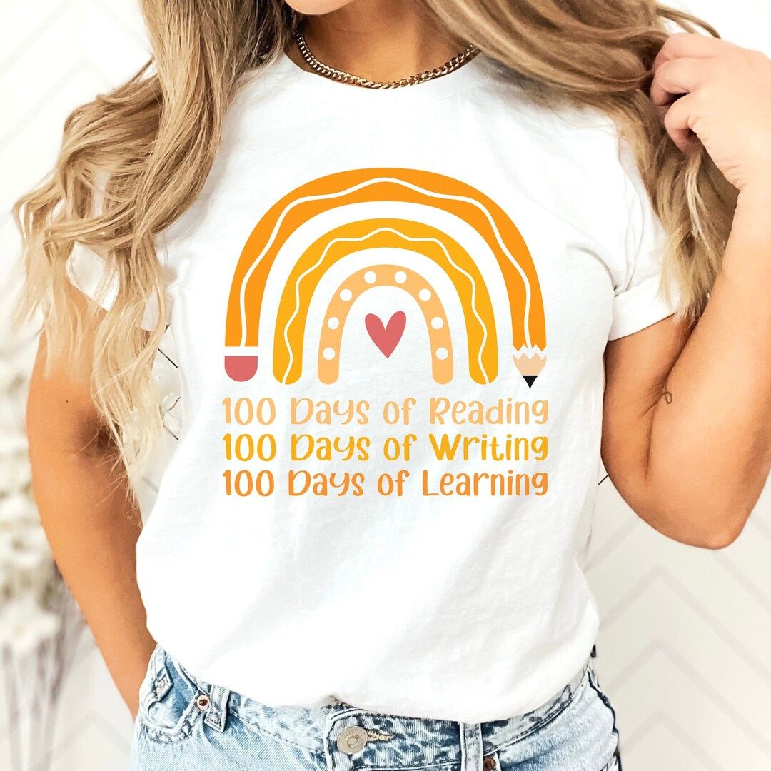 100th Day of School Teacher Group Shirts, 100 Days of School Shirt, 100 Days of Reading, 100 Days... | Etsy (US)
