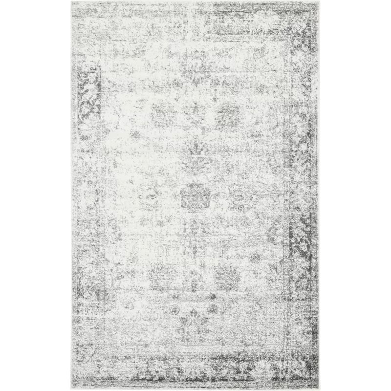 Brandt Floral Gray Area Rug | Wayfair North America