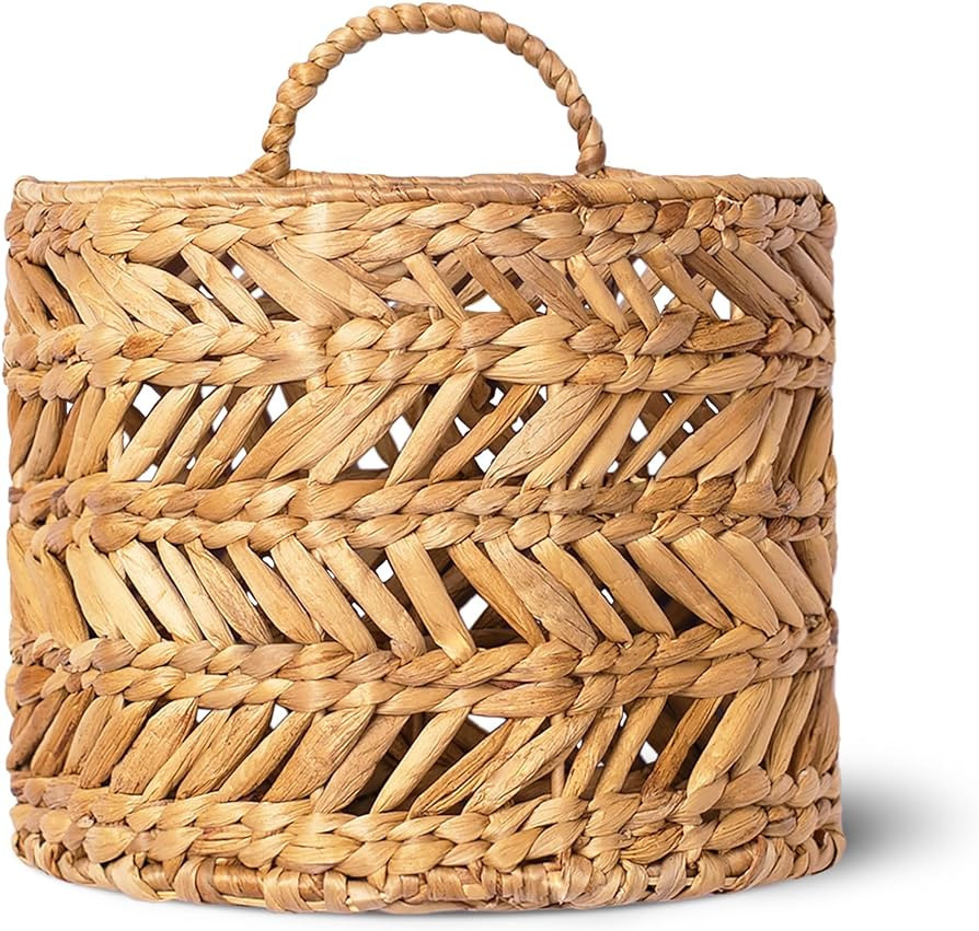 Artera Wicker Hanging Basket - 30cm x 13 cm Small Woven Fern Hanging Basket Flower Plants, Water ... | Amazon (US)