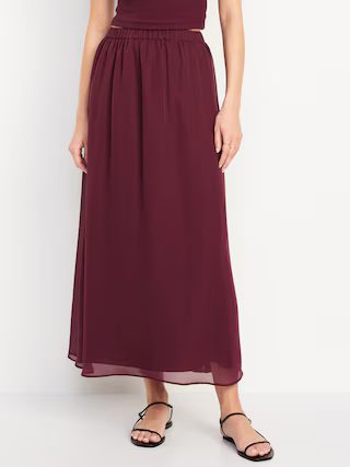 Chiffon Maxi Skirt | Old Navy (US)