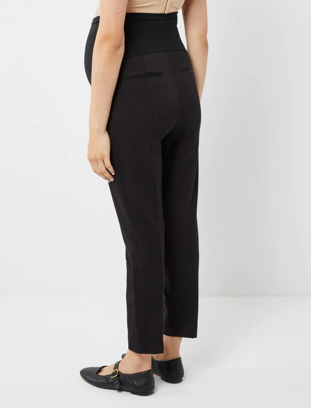The Curie Secret Fit Belly Twill Slim Ankle Maternity Pant | Motherhood Maternity