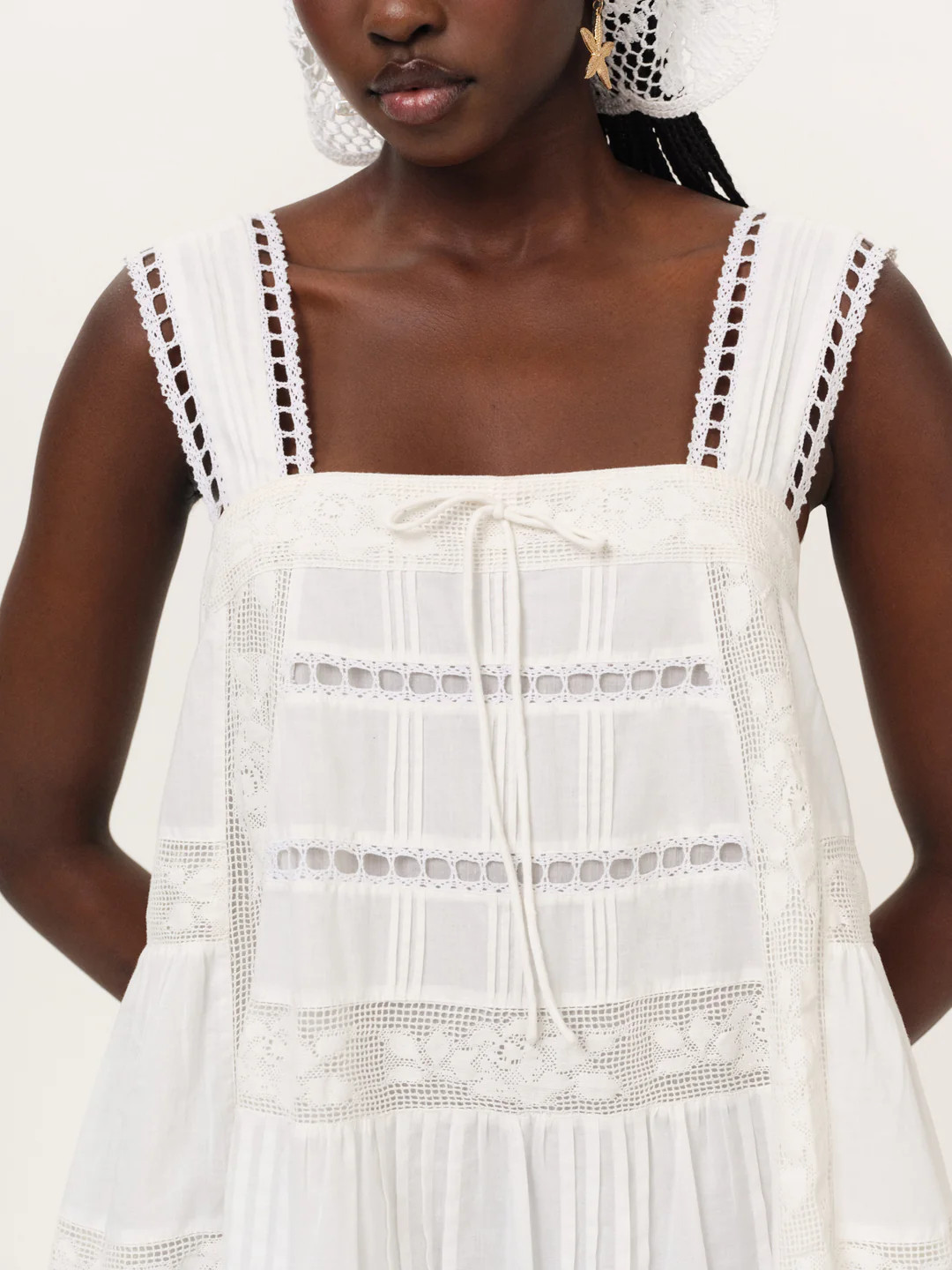 Breezy Mini Dress \u2014 White | For Love & Lemons