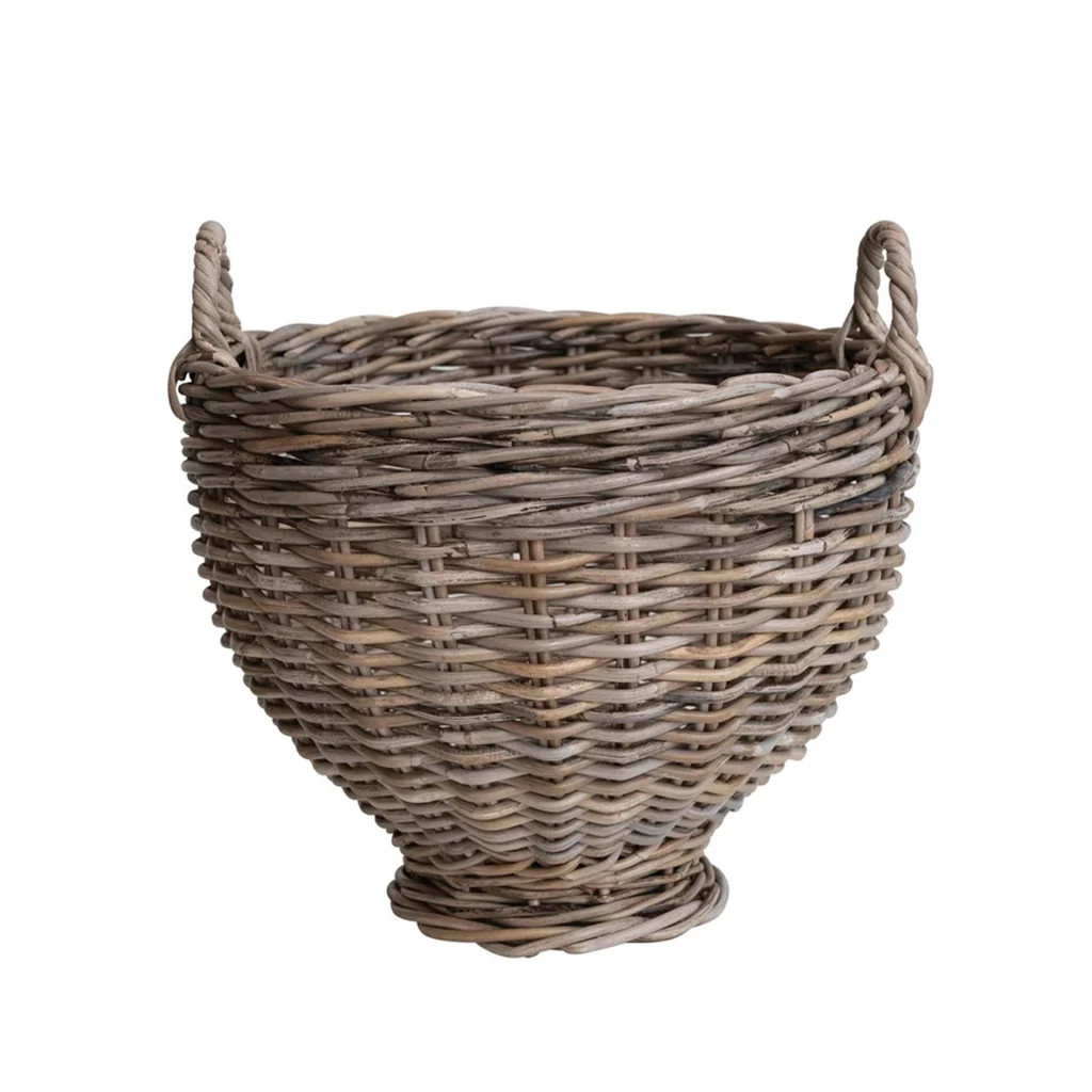 Zara Footed Basket | Monika Hibbs Home