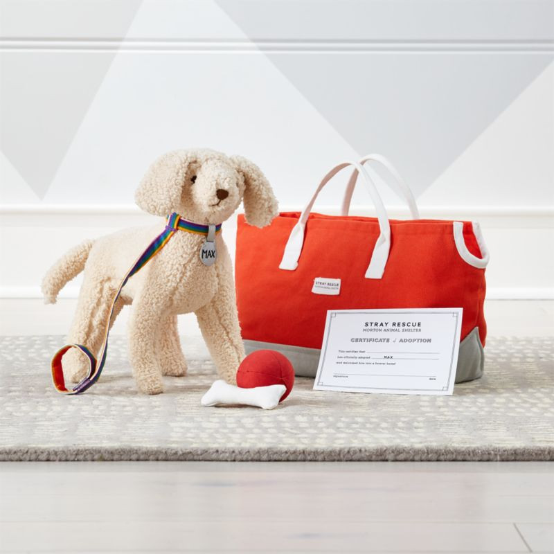 Goldendoodle Stuffed Animal Adoption Set + Reviews | Crate & Kids | Crate & Barrel