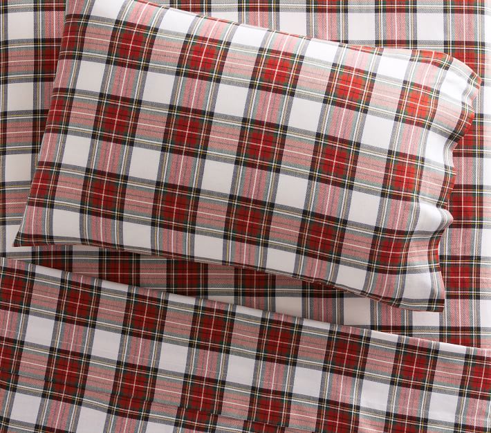 Morgan Plaid Organic Sheet Set & Pillowcases | Pottery Barn Kids