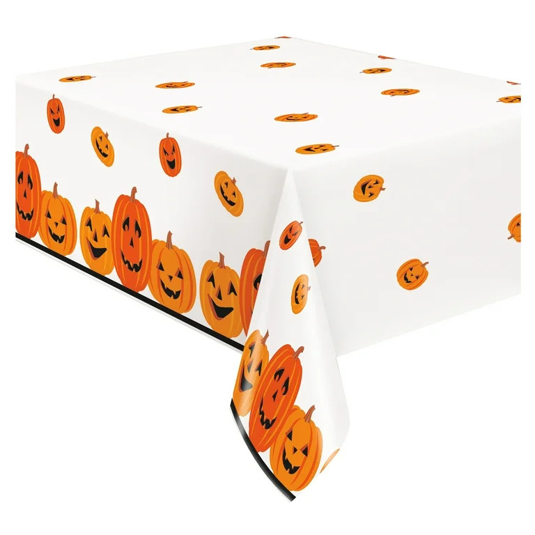 Halloween Pumpkin Toss Plastic Party Table Covers, 2 Count, by Way To Celebrate - Walmart.com | Walmart (US)