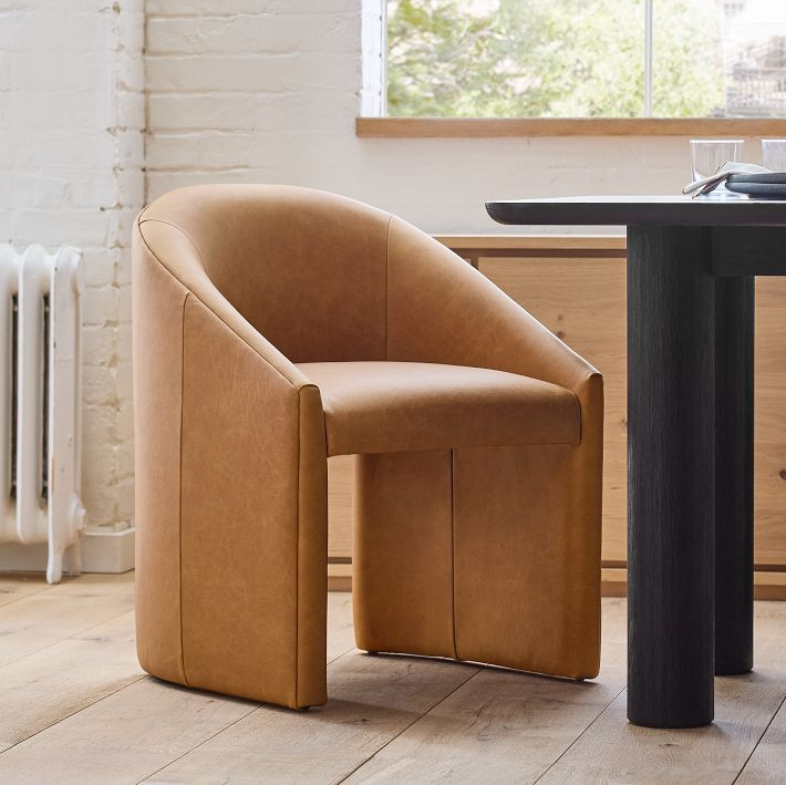 Adler Leather Dining Chair | West Elm (US)