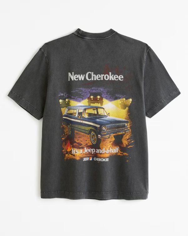 Men's Jeep Vintage-Inspired Graphic Tee | Men's Tops | Abercrombie.com | Abercrombie & Fitch (US)