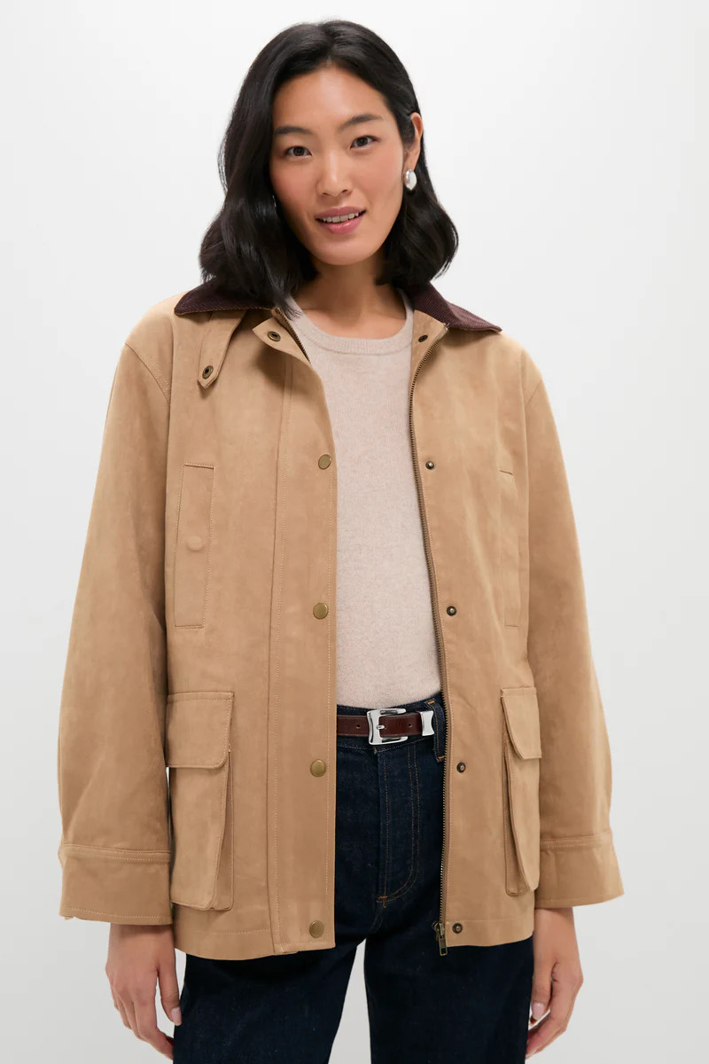 Vegan Suede Barnaby Barn Jacket | Tuckernuck (US)