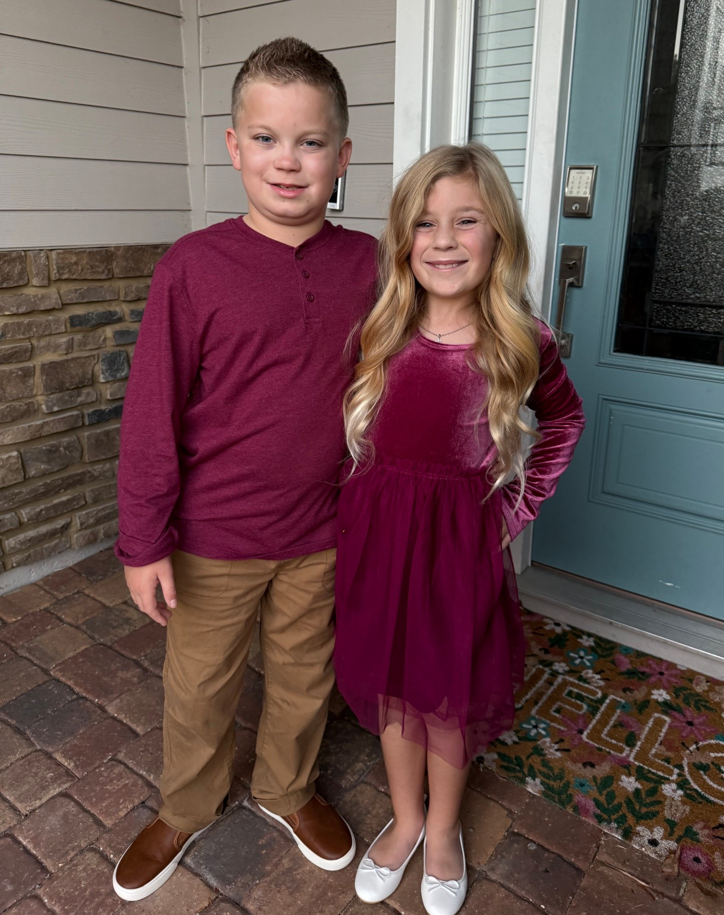 Who says your kids can’t look cute on a budget!!! A mix of Walmart and Target!! Love this color for fall and winter ! Perfect Thanksgiving Outfit or Christmas Outfit for kids! 

Boys outfit, girls outfit, kids church outfitt
#walmartstyle #walmartfashion #girlsoutfit #boysoutfit 

Fall family photos , family Christmas card outfits, kids fashion, affordable fashion

#LTKKids #LTKHoliday #LTKFindsUnder50