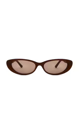 x Whitney Port The Sonny Sunglasses in Auburn & Brown Mono | Revolve Clothing (Global)