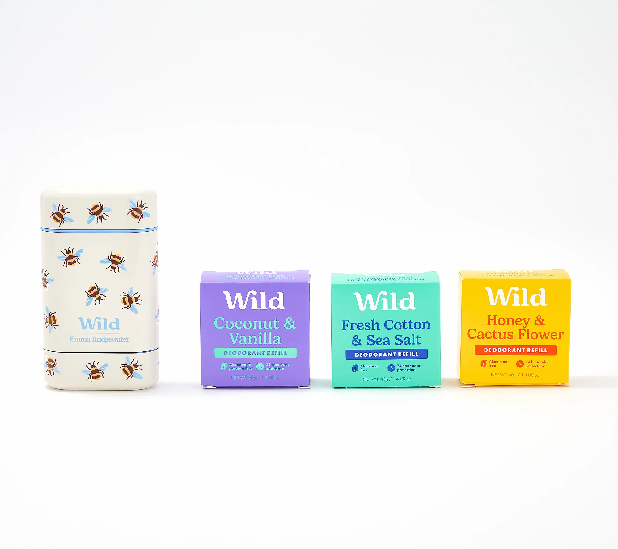 Wild Refillable Deodorant with 3 Assorted Refill Pods | QVC