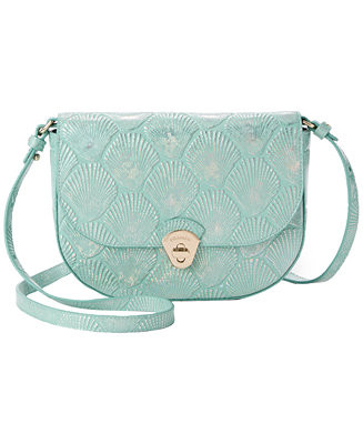 Brahmin Portia Small Seashell Embossed Leather Turn-Lock Crossbody Bag - Macy's | Macy's