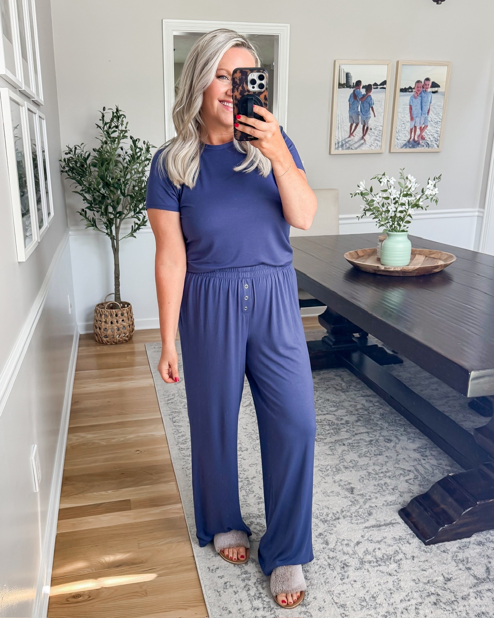 This set is the definition of easy 🤍 soft, stretchy, and the kind of outfit you throw on and instantly feel put together… perfect for running errands or lounging at home

matching set lounge set comfy outfit everyday basics casual chic outfit soft loungewear mom style easy outfit ideas travel outfit comfy and cute lovelylifestyling 

#LTKmorningroutine #LTKootd #LTKOver40