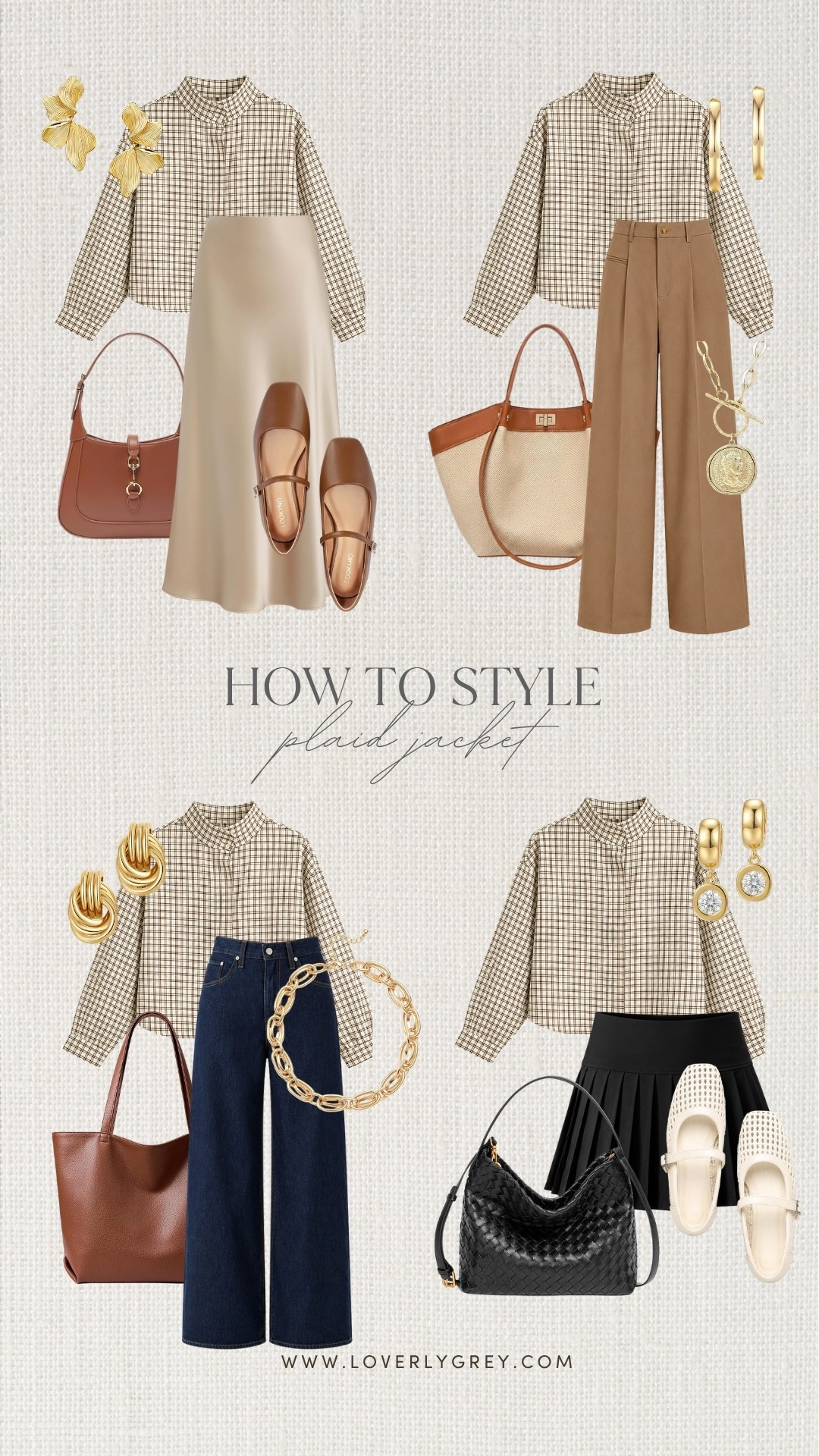 I love how one plaid jacket can work with so many different fall outfits! Style it with a satin midi skirt, tailored trousers, wide-leg jeans or a mini skirt for cute fall outfit ideas that can take you from work to weekend plans.

#LTKWorkwear #LTKSeasonal