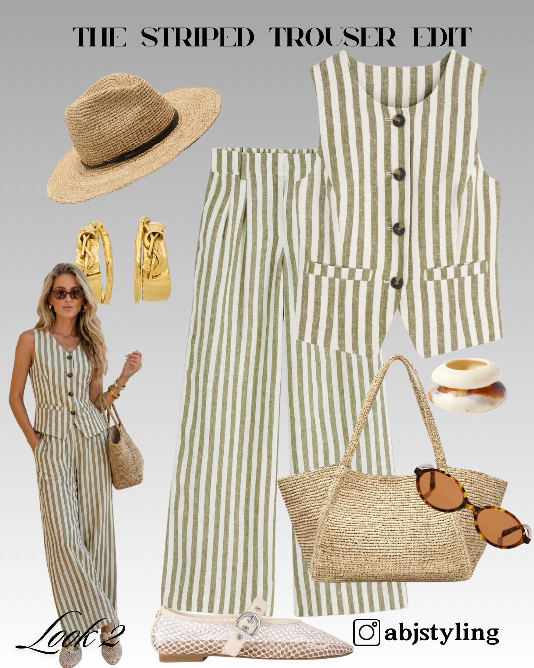 Matching sets always look expensive. This striped waistcoat + trouser combo is chic, flattering and perfect for holidays.

Styling tip: Add woven accessories and gold jewellery for a luxe finish.

#LTKuk #LTKstyletip #LTKsummer