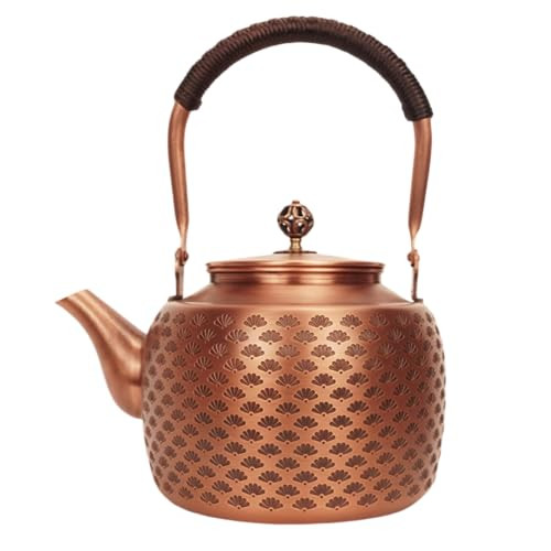 Kkekos Handmade Copper Kettle Copper Teapot for Stovetop 2000ml (Type2) | Amazon (US)