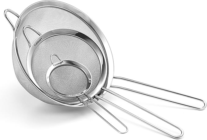 Cuisinart CTG-00-3MS Set of 3 Fine Mesh Stainless Steel Strainers | Amazon (US)