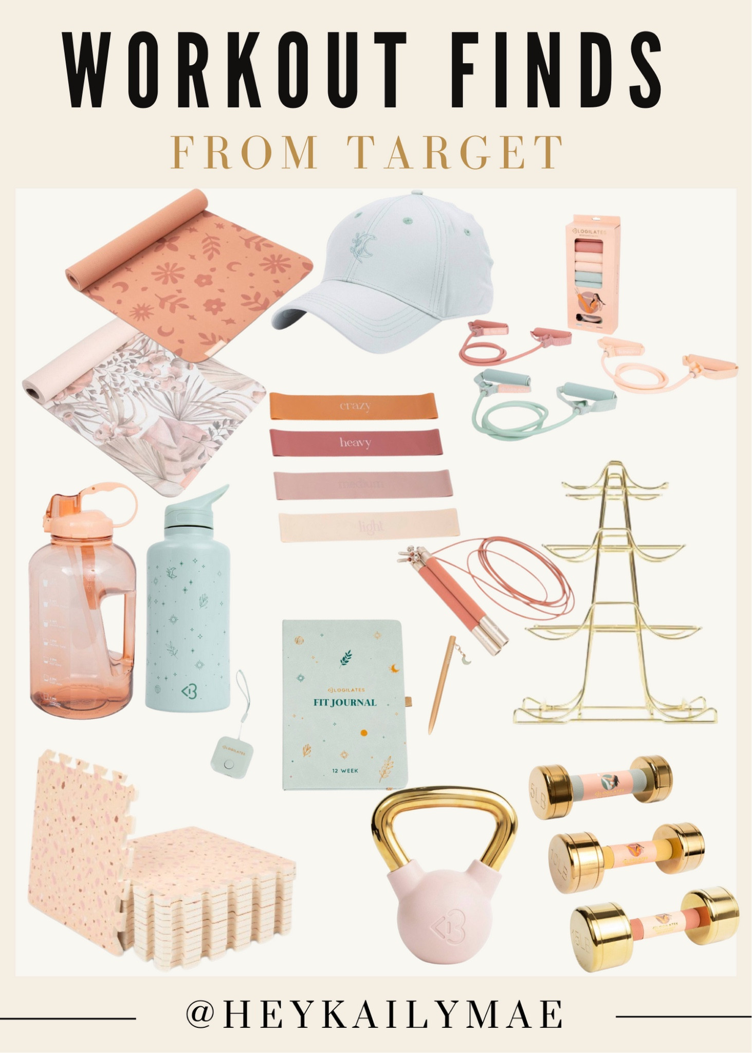 Target workout finds! 🧘‍♀️🏋️‍♀️ | workout finds from target, target fitness, target workout, target finds, yoga mat, weights, workout finds, aesthetic workout finds, workout equipment, self care, home workout, blogilates target workout, blogilates workout  

#LTKunder50 #LTKfit #LTKhome