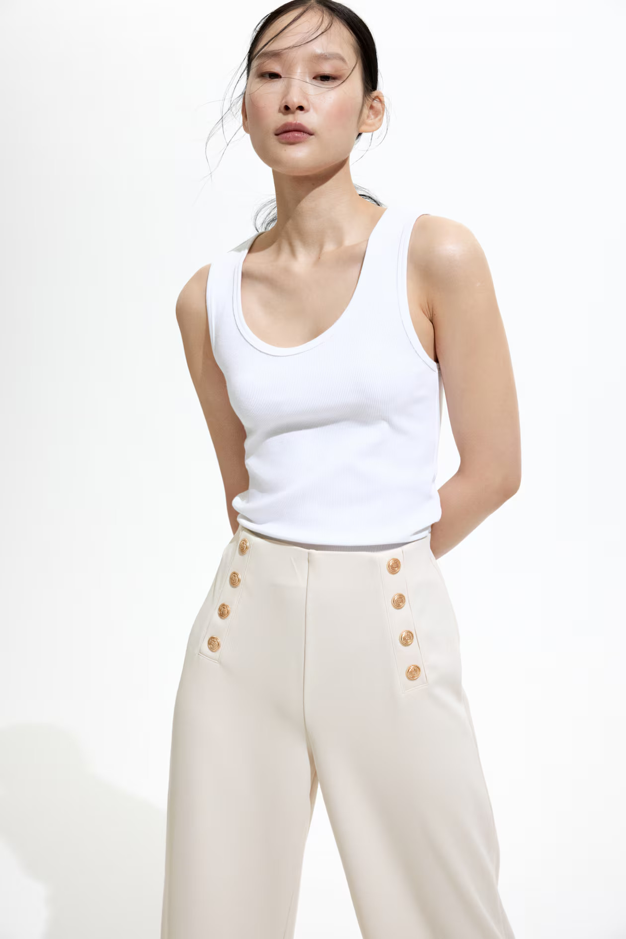 Button-front Pants | H&M (US + CA)