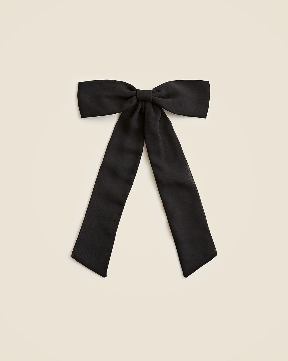 Oversized bow hair tie in chiffon | J. Crew US