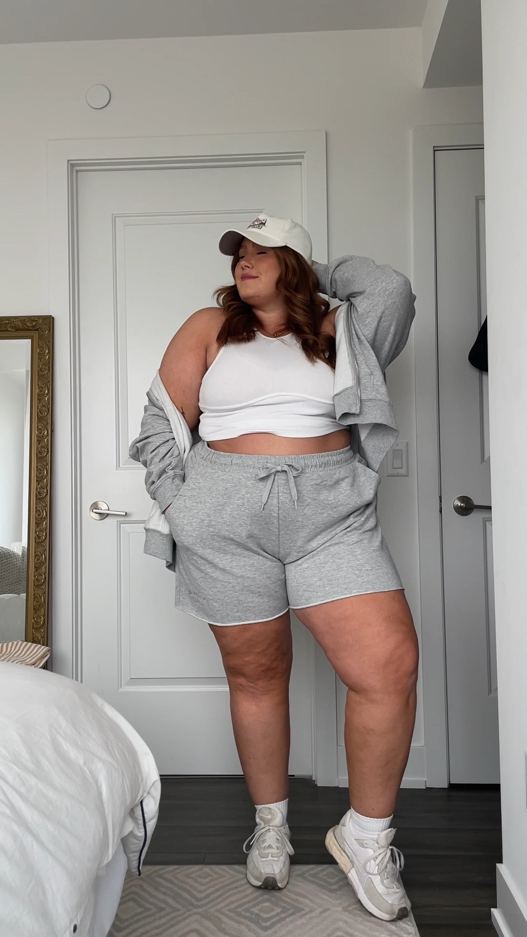 Wearing a 3X in the shorts and 4X in the sweater for an oversized fit💖

#LTKtravel #LTKcurves #LTKunder100