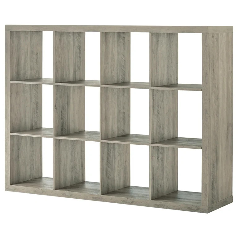 Better Homes & Gardens 12-Cube Storage Organizer, Rustic Gray | Walmart (US)