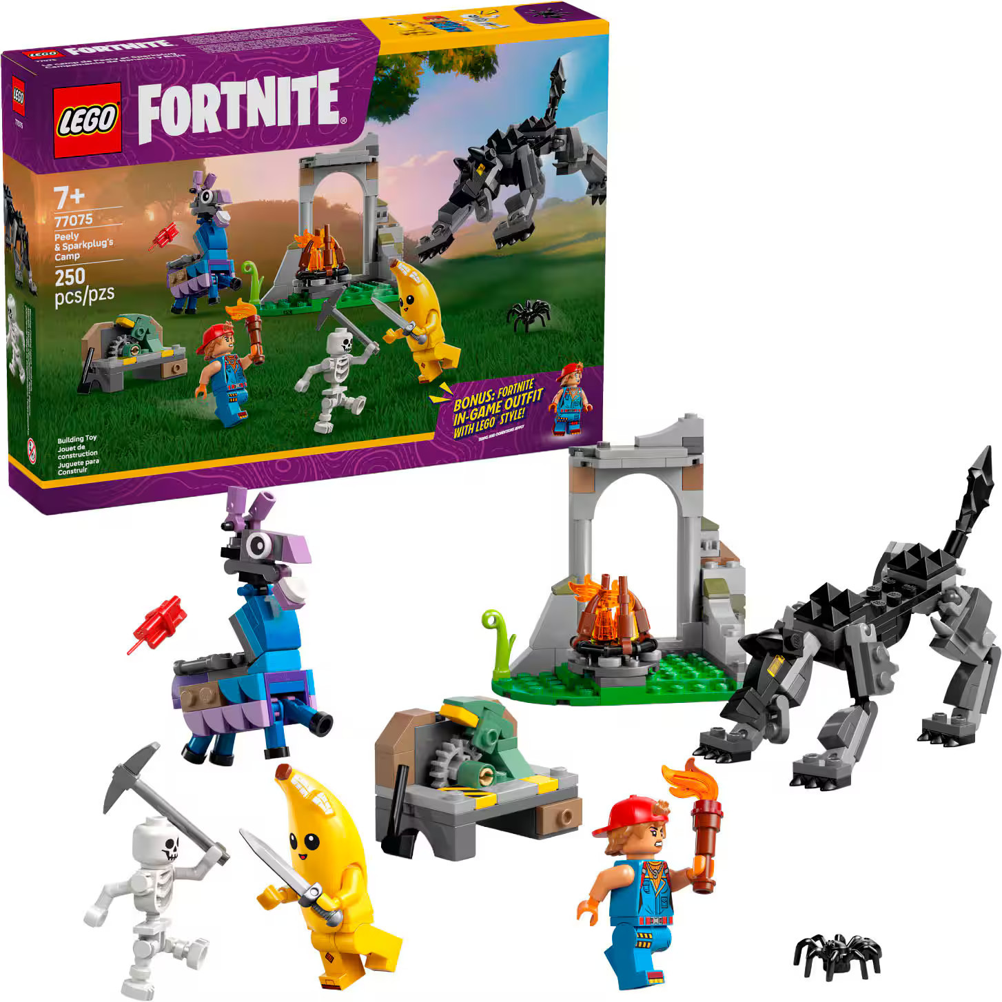 LEGO - Fortnite Peely & Sparkplug’s Camp Toy 77075 | Best Buy U.S.