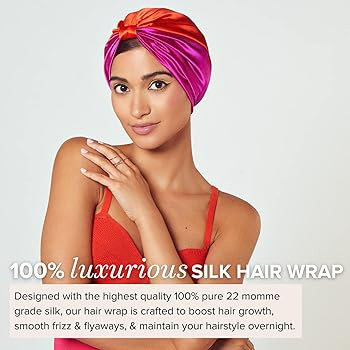 SILKE Hair Wrap | Silk Bonnet for Sleeping | 100% Luxurious Silk Hair Wrap for Sleeping | Silk Ha... | Amazon (US)
