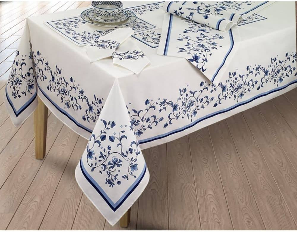 Spode Avanti Linens Table Cloth, Rectangular Table Cloth, Stylish Home Decor (60"x 84", Portofino... | Amazon (US)