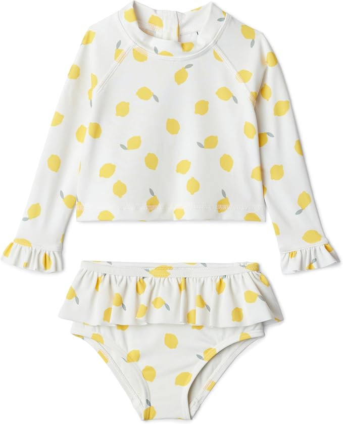 Amazon Essentials x Sofia Grainge Toddlers and Baby Girls' Two-Piece Long Sleeve Rashguard Set, M... | Amazon (US)
