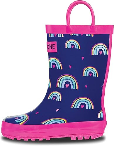 Lone Cone Rain Boots with Easy-On Handles in Fun Patterns for Toddlers and Kids | Amazon (US)