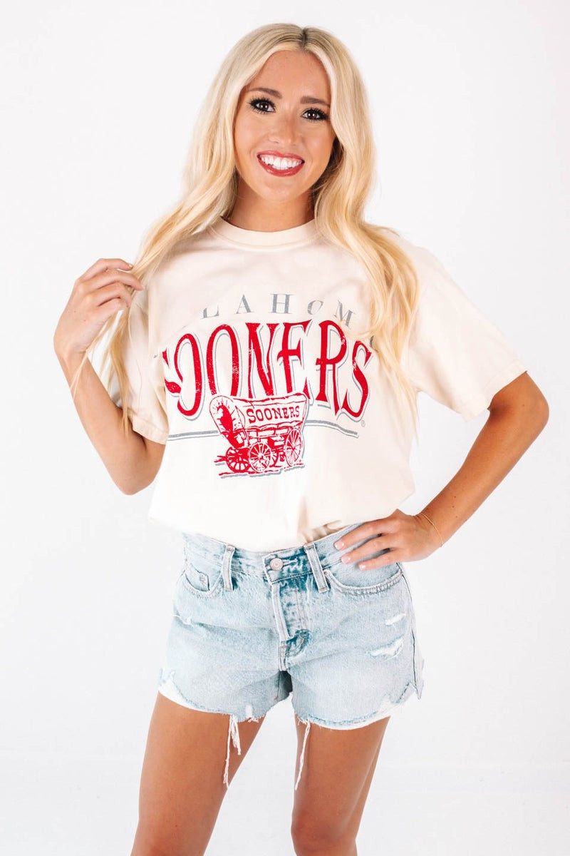 Oklahoma Sooners Tee - White | The Impeccable Pig