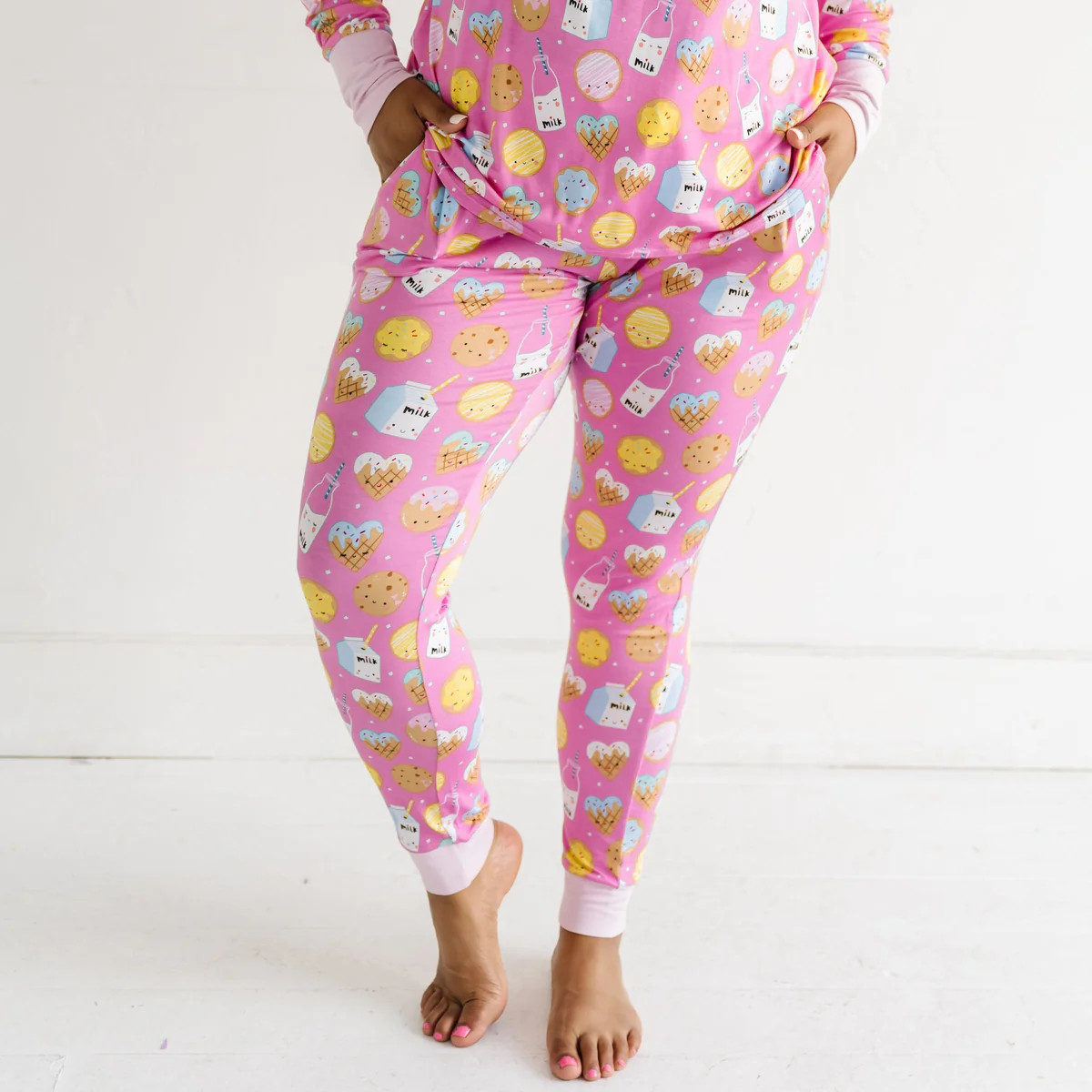 Pink Cookies & Milk Women's Pajama Pants | Little Sleepies