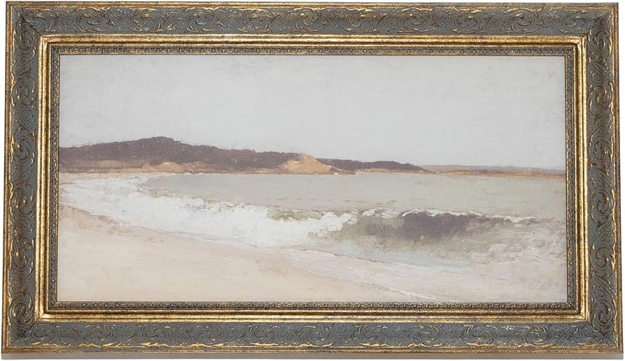 Petal Lane Beach Wall Art - Framed Antique Decor - Make Your Own Gallery Wall Frame Set - Dark Ac... | Amazon (US)