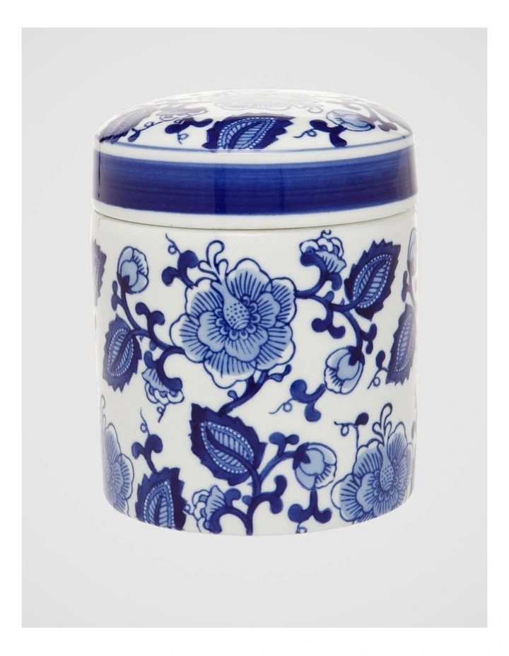 HeritageHand-Painted Ginger Cylindrical Canister 12x15cm | Myer