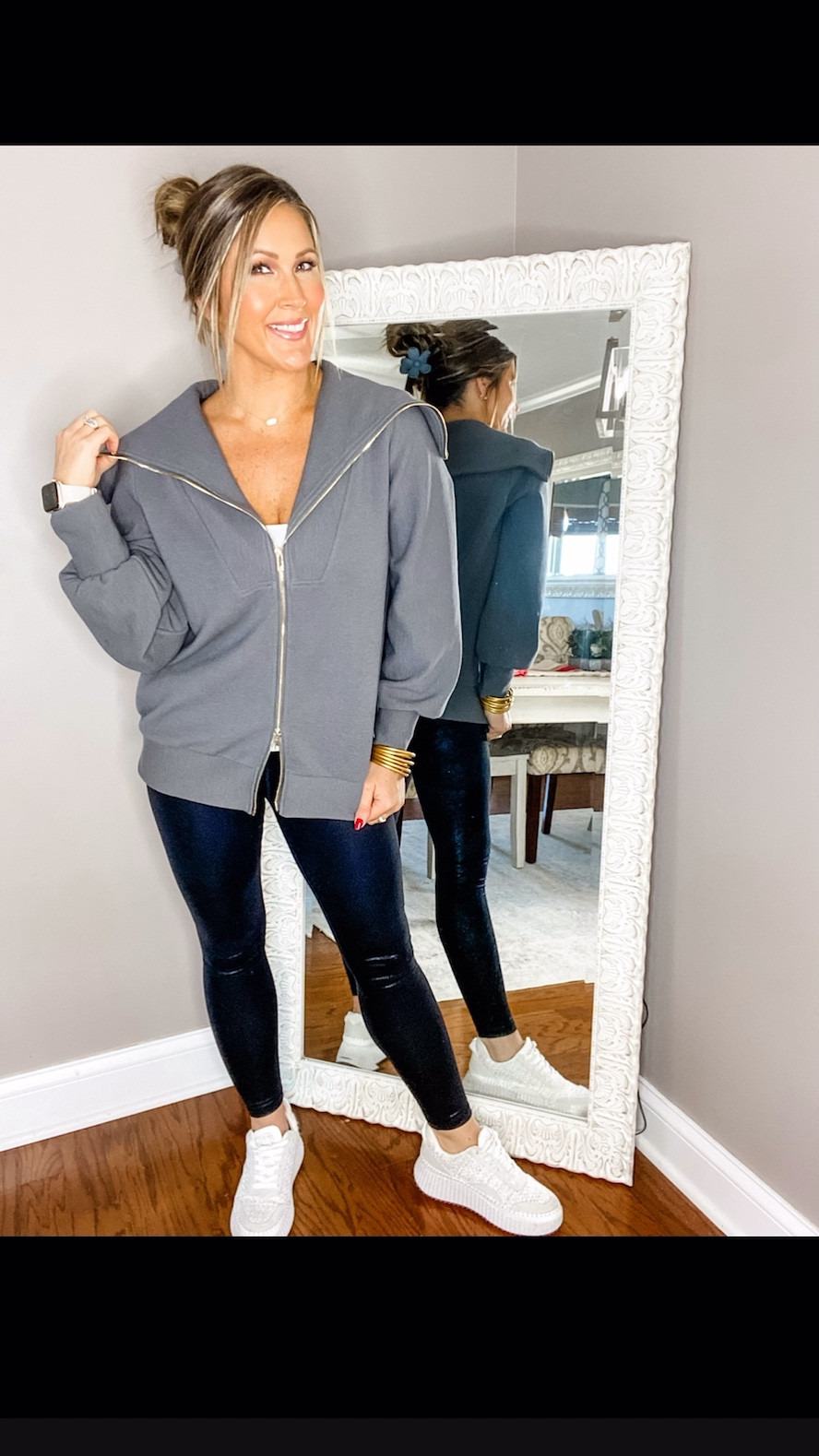 Fit: runs slightly large 
I’m wearing my TTS small
*but if In between sizes - size down- 

#LTKGiftGuide #LTKstyletip #LTKfindsunder50