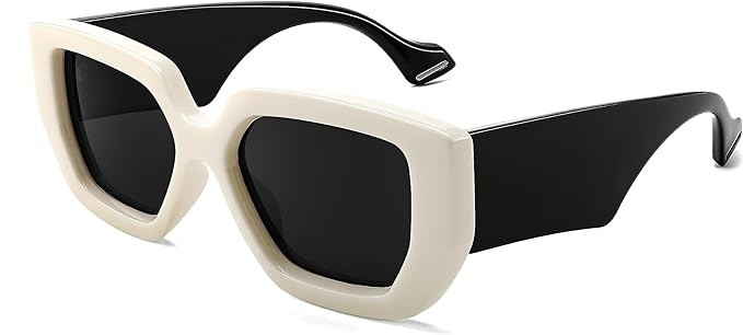 FEISEDY Oversized Square Sunglasses for Women Men Thick Frame Shades B4074 | Amazon (US)