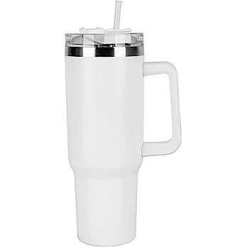 40 oz Tumbler With Handle and Straw Lid, Double Wall Vacuum Sealed Stainless Steel Insulated Tumb... | Amazon (US)