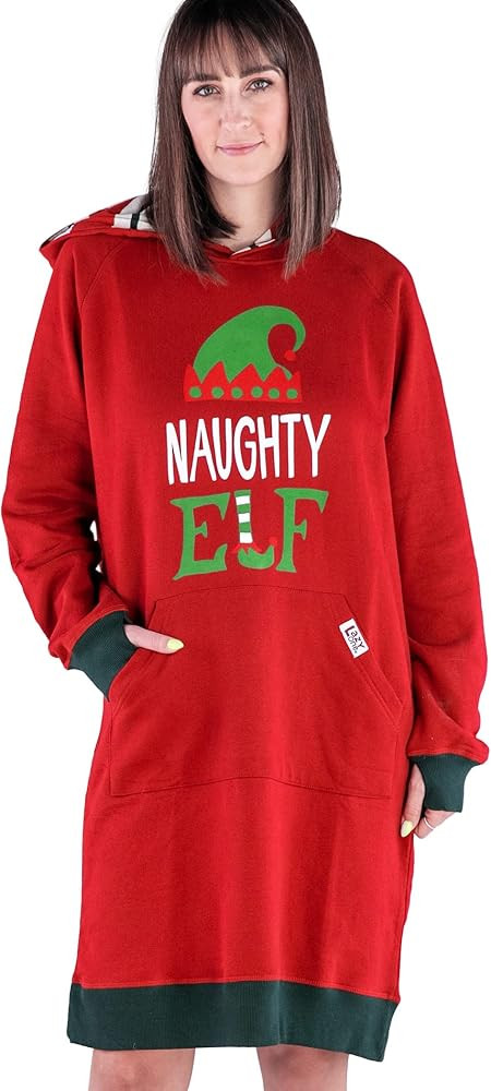 Lazy One Oversized Hoodie Sweatshirt, Comfortable Sleepwear, Sweater Dress For Women | Amazon (US)