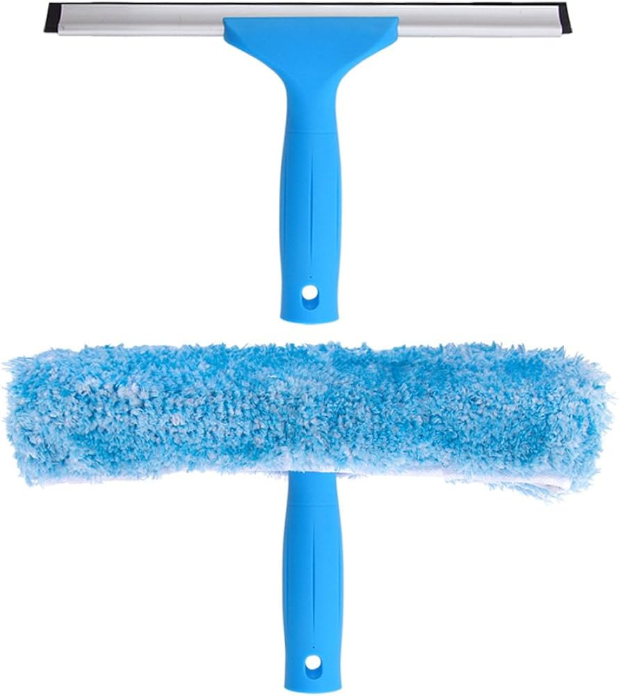 MR.SIGA Professional Window Cleaning Combo - Squeegee & Microfiber Window Scrubber, 10" | Amazon (US)