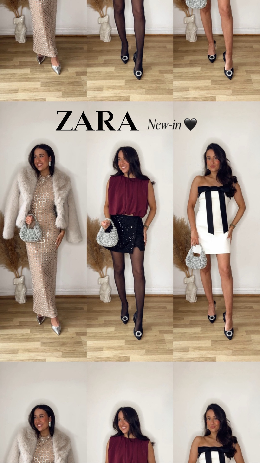 Zara new-in 🖤✨ obsessedddddd!!! So many gorgeous bits - excuse the dark lighting this is what we have to deal with in winter 😂

#LTKpartywear #LTKfestive #LTKuk