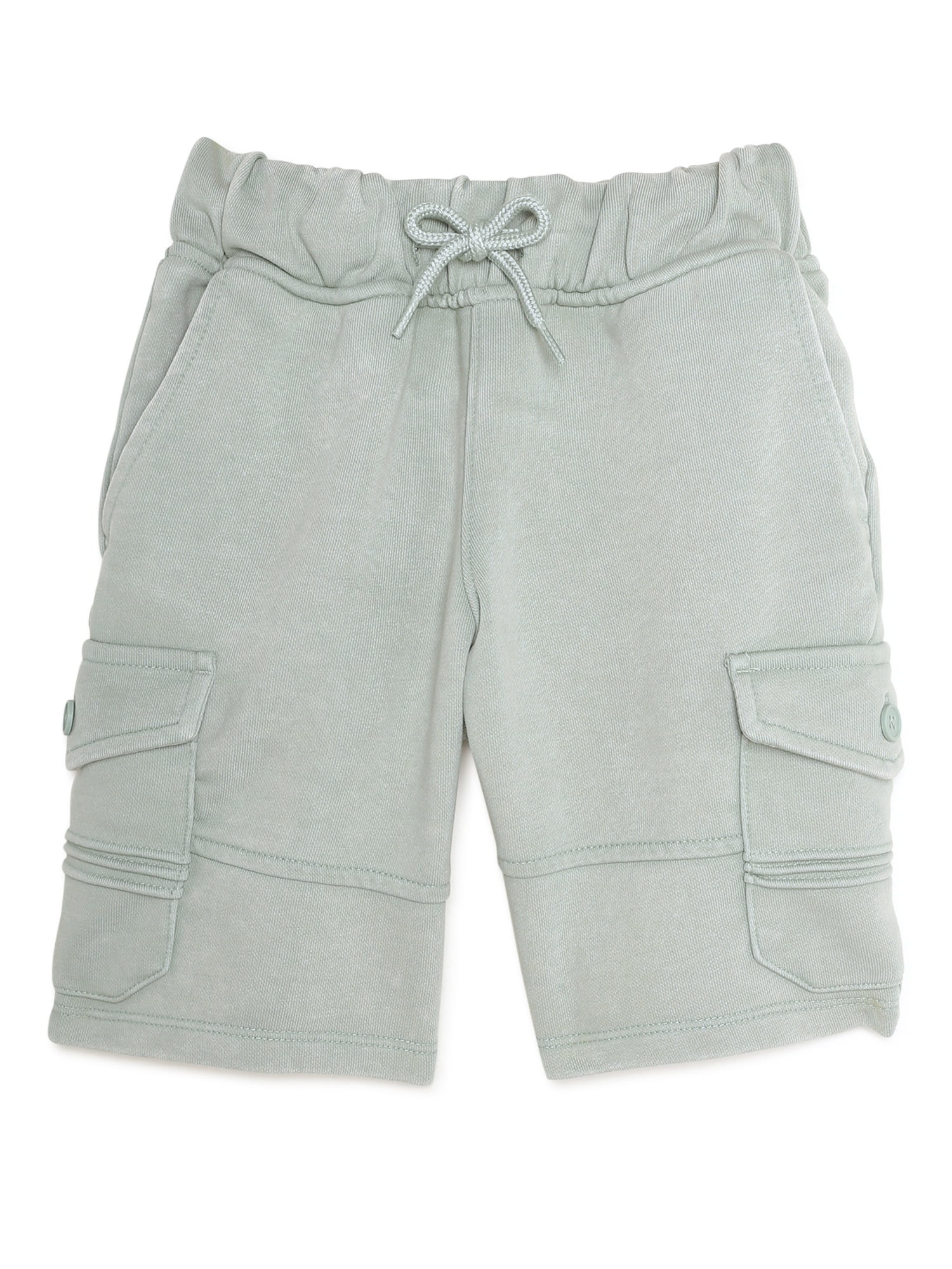 Wonder Nation Boys’ French Terry Cargo Shorts, Sizes 4-18 & Husky | Walmart (US)