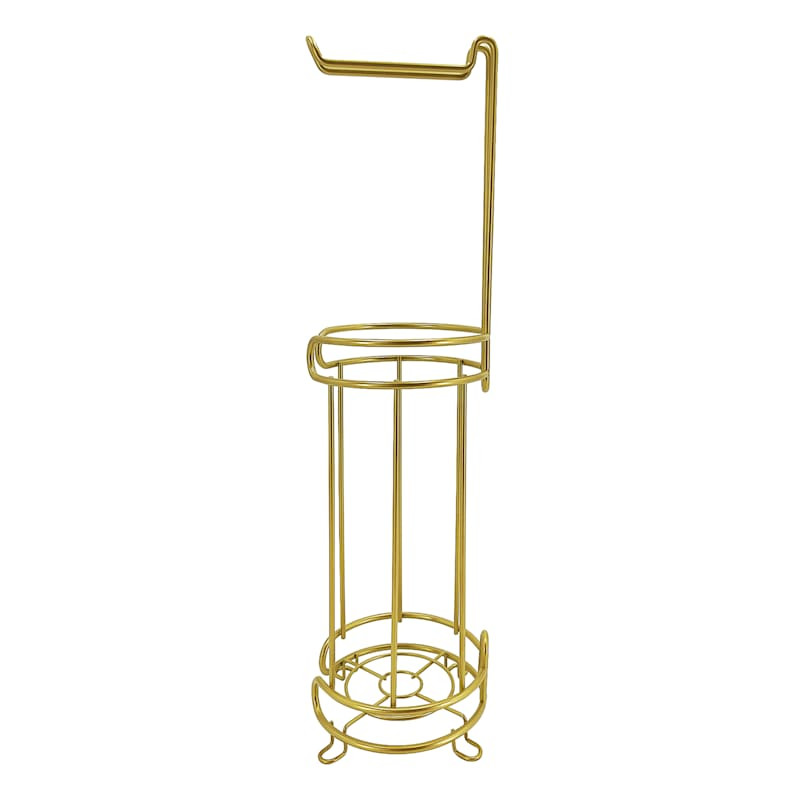 Gia Plus Gold Toilet Paper Holder | At Home