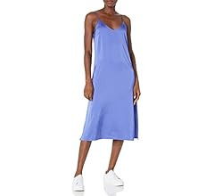 The Drop Women's Ana Silky V-Neck Midi Slip Dress | Amazon (US)
